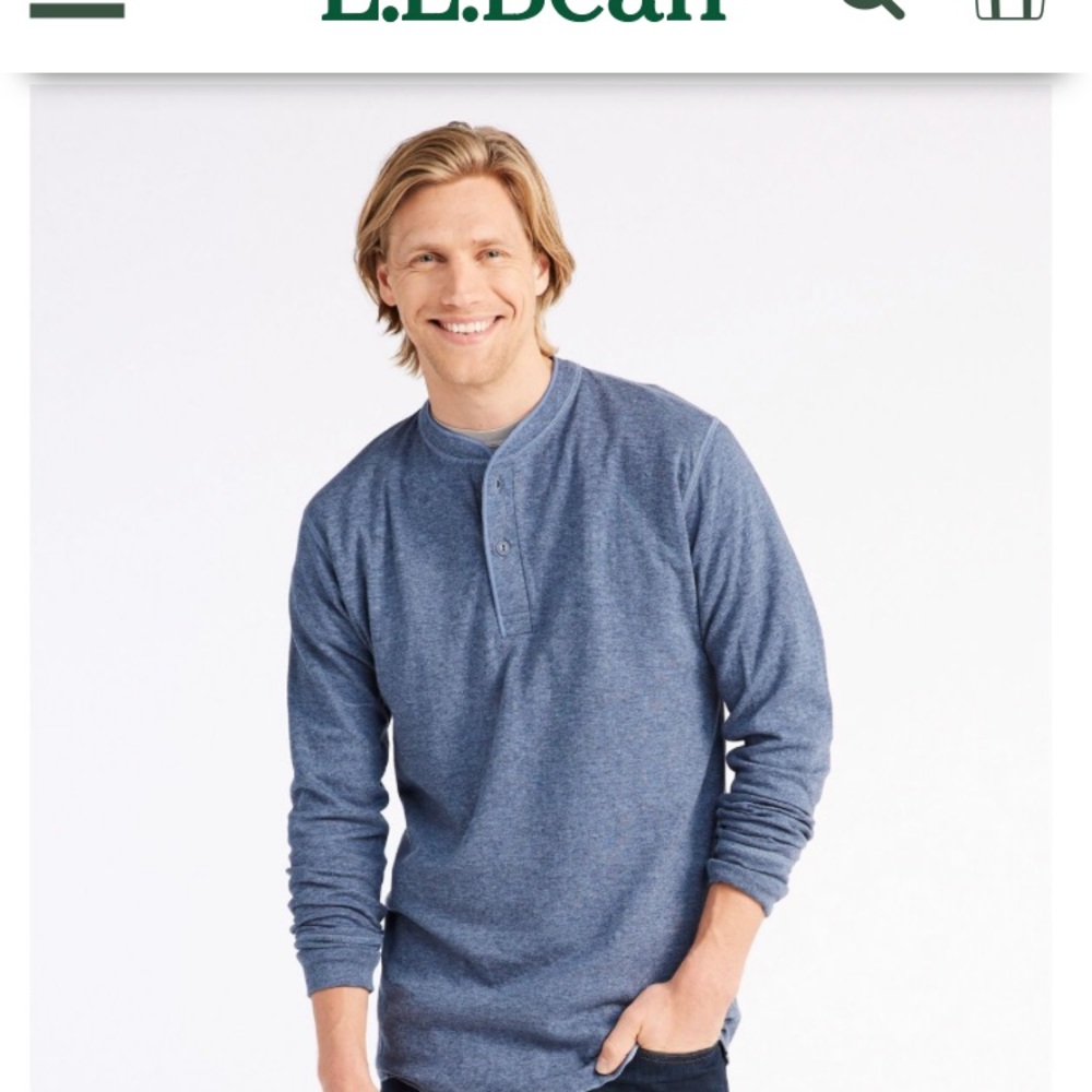 LL Bean Two-layered Henley